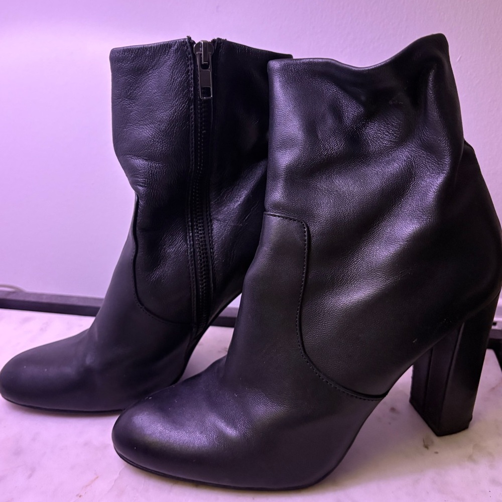 Steve Madden Black Heeled Boots
